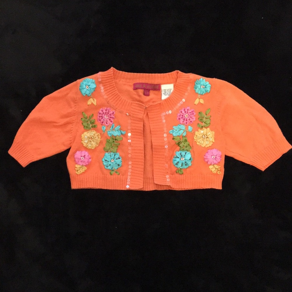 Orange 3/4 sweater